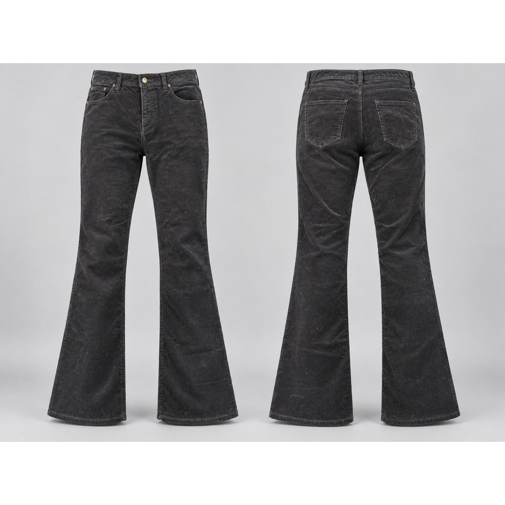Eddie Bauer CORDUROY PANTS Womens 6x31 Black Bootcut
